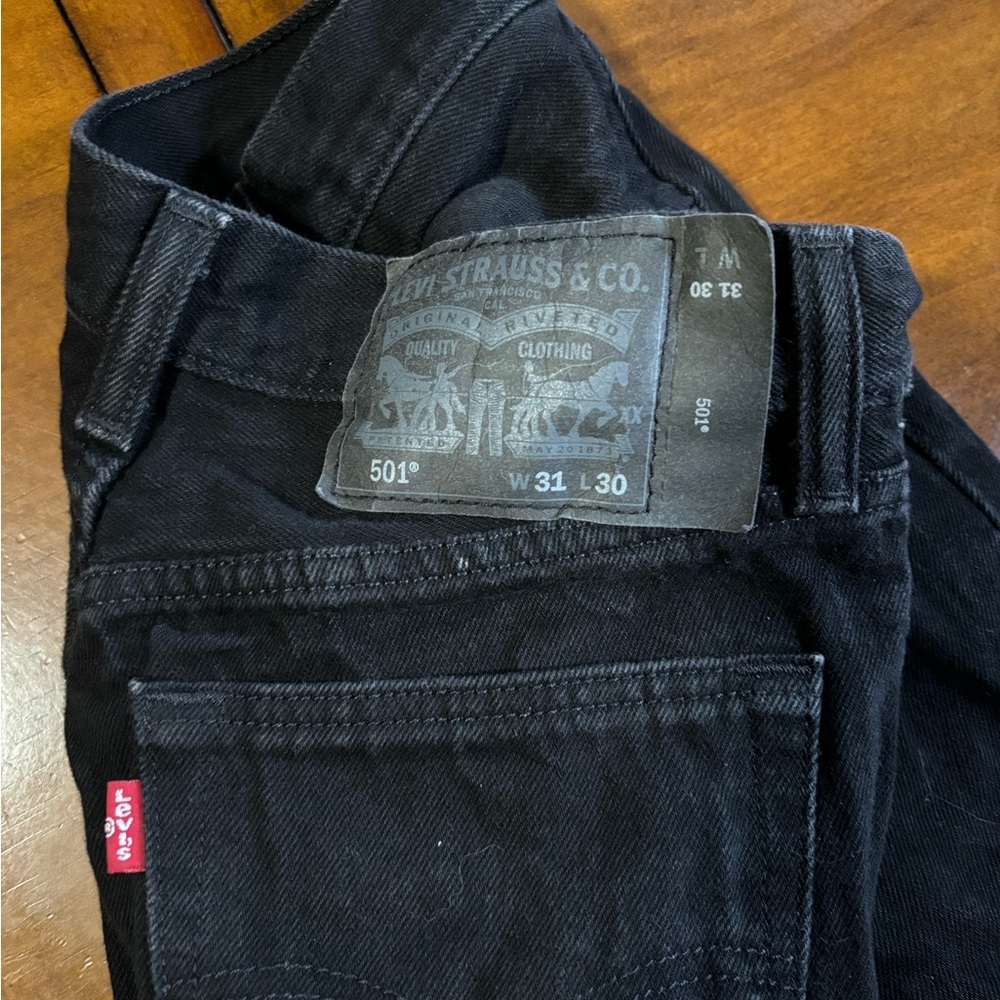 Men’s 501 black jeans 31x30